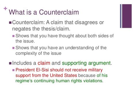 Current events counterclaims