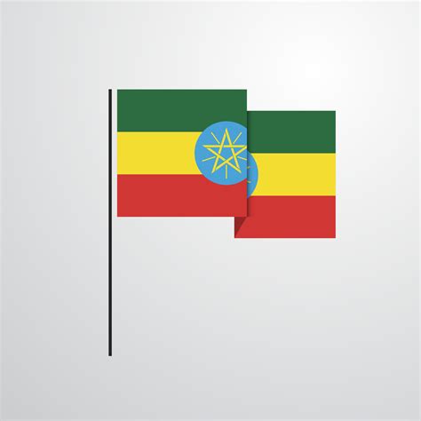 Ethiopia waving Flag design vector 14379162 Vector Art at Vecteezy