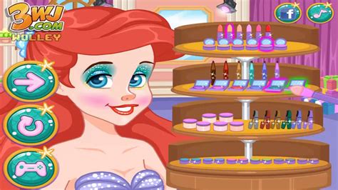 Princess Ariel Modern Makeover Disney Princess Ariel Make Up and Dress Up Games For Girls - YouTube