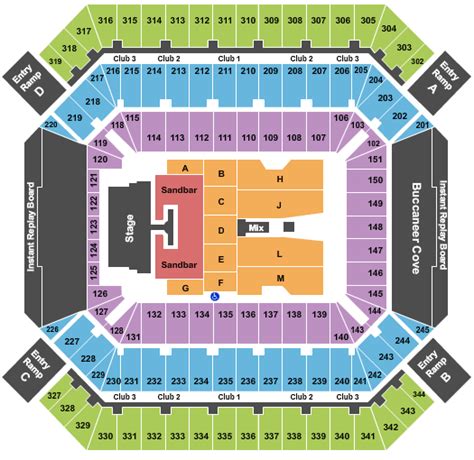 Raymond James Stadium Seating Chart + Rows, Seat Numbers and Club Seats