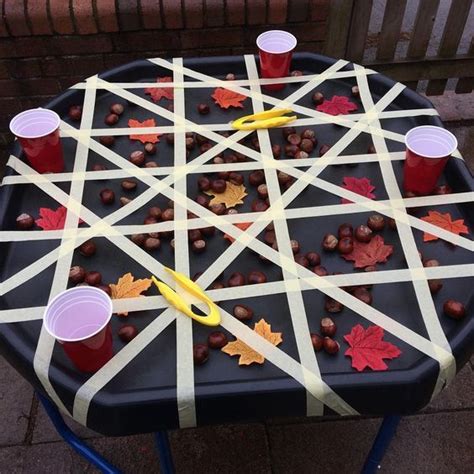 EYFS Team on Instagram: "One of our outdoor autumn activities today. We used masking tape to ...