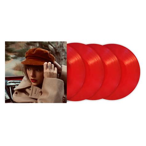 Taylor Swift - Red (Taylor's Version) Exclusive Red Color 4x LP Vinyl Record - Walmart.com