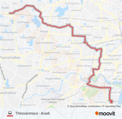 A47 Route: Time Schedules, Stops & Maps - Avadi