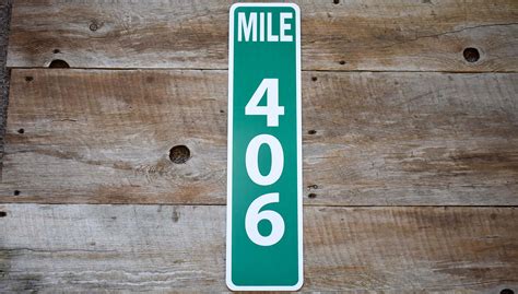 Custom Mile Marker Sign | Signs of the Mountains