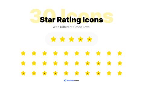 30 Star Rating Icons ( Non-free ) | Figma