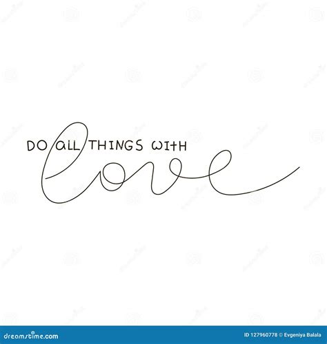 Do All Things with Love. Text for Prints, Designs, Cards, Clothes and Tattoo. Badge Tag Icon ...