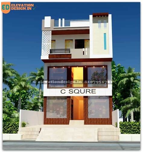 modern commercial building front elevation