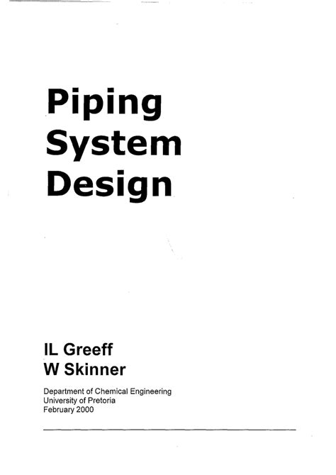 (PDF) Piping System Design