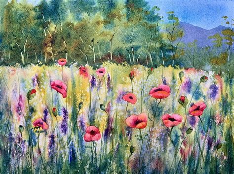 Painting A Field Of Wildflowers In Watercolor | Eva Nichols | Skillshare