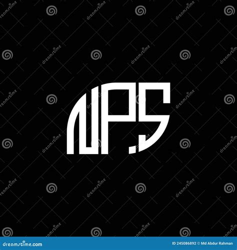 NPS Letter Logo Design on BLACK Background. NPS Creative Initials ...