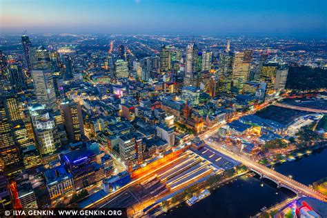 Melbourne City at Night from Eureka Tower Print, Photos | Fine Art ...