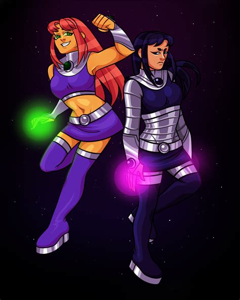 Starfire and Blackfire by Thedaronobsessor on DeviantArt