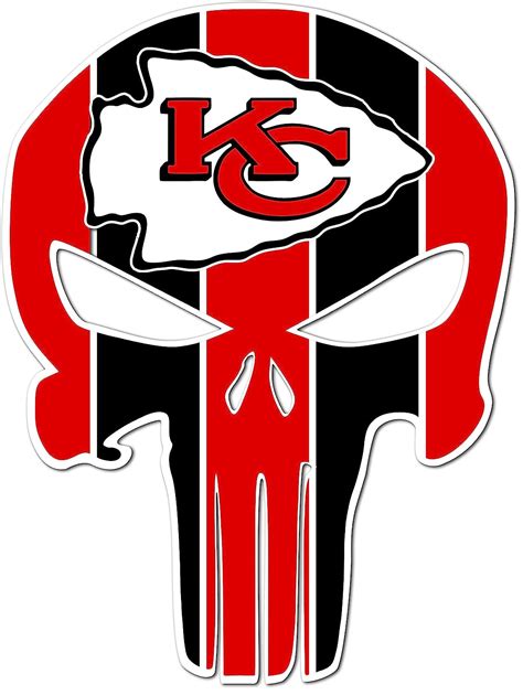 Kansas City KC Chiefs NFL Football Full Color Logo Sports Vinyl Decal Sticker Home & Kitchen ...