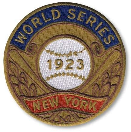 New York Yankees 1923 World Series Championship Patch | Yankees world series, Mlb world series ...