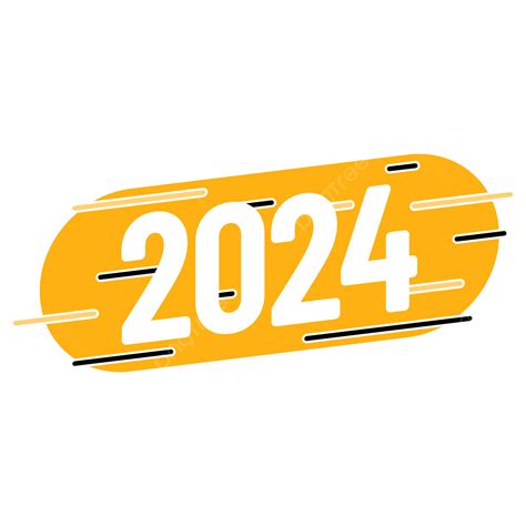 Yellow 2024 Text, Yellow, 2024, Text PNG and Vector with Transparent Background for Free Download