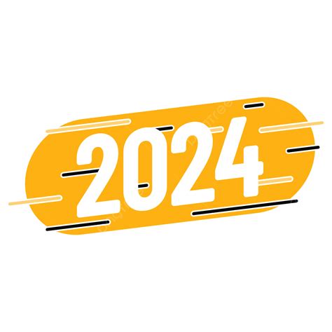 Yellow 2024 Text, Yellow, 2024, Text PNG and Vector with Transparent Background for Free Download