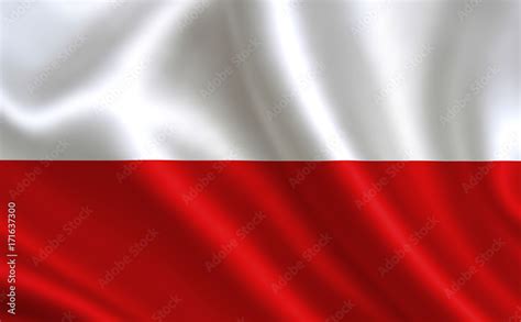 Polish flag. Poland flag. Flag of Poland. Poland flag illustration ...