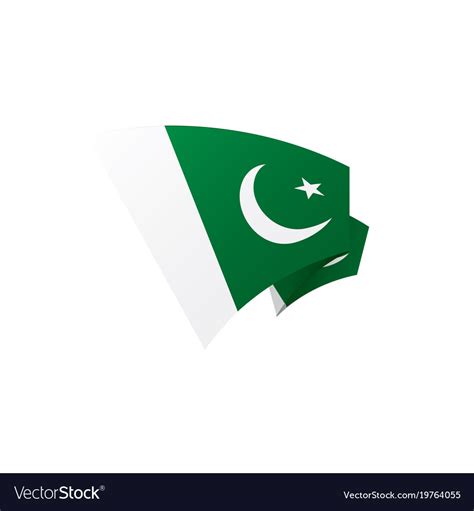 Pakistan flag Royalty Free Vector Image - VectorStock