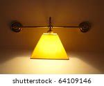 Image of Single wall sconce with a lampshade | Freebie.Photography