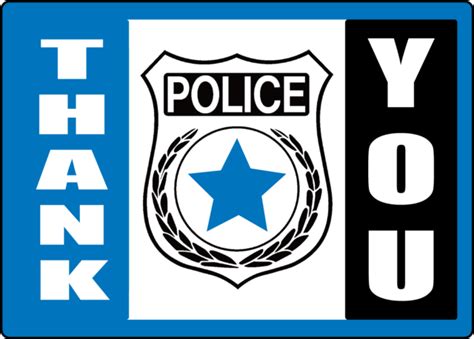 Thank You Police Officer Clip Art