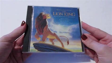 Unboxing: The Lion King Original Motion Picture Soundtrack CD (1994) - YouTube