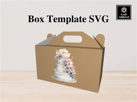 Gift Box Template SVG Graphic by CraftAddicted · Creative Fabrica