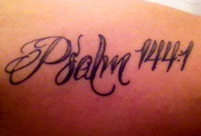 Psalm 144:1 | Forearm tattoos, Tattoo quotes, Tattoos