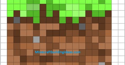 Minecraft Pixel Art Templates: Dirt block