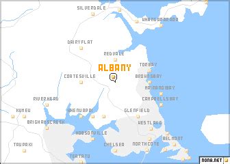 Albany (New Zealand) map - nona.net