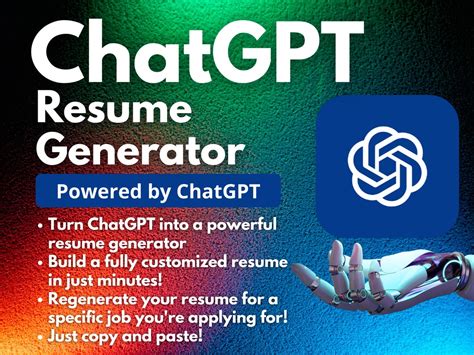 Chatgpt Resume Generator Build a Resume With Chatgpt Personalized ...