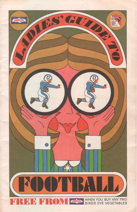 the design morgue: 1966 Birds Eye Ladies' Guide to Football