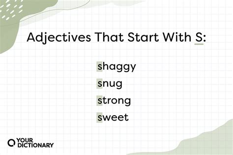 98 Adjectives That Start With “S” | YourDictionary