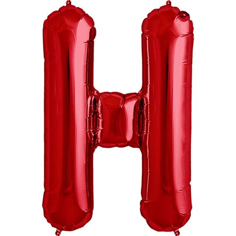 Balloon – 34″ Letter H (RED)