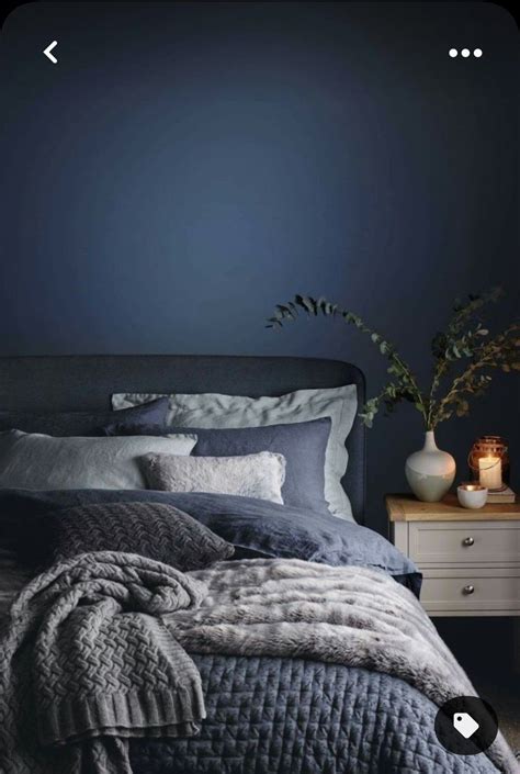 Dark Blue Bedroom Walls, Blue Master Bedroom, Yellow Bedroom, Pink Bedrooms, Grey Walls, Bedroom ...