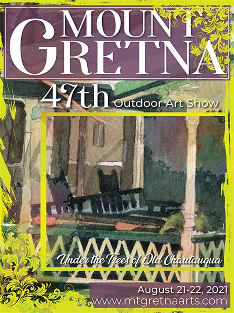 Mount Gretna Outdoor Art Show | August 17th-18th, 2024