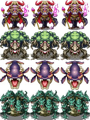 Rpg maker mv big monster sprite sheet template - pasepals