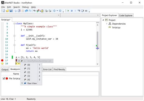 AlterNET Studio 7.0 released - now with IronPython support — AlterNET Software