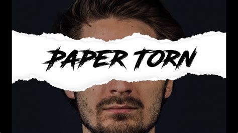 Adobe Photoshop Tutorial | Torn Paper Effect with Brush Tool - YouTube