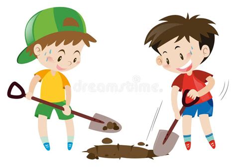 Digging Hole Stock Illustrations – 1,482 Digging Hole Stock ...