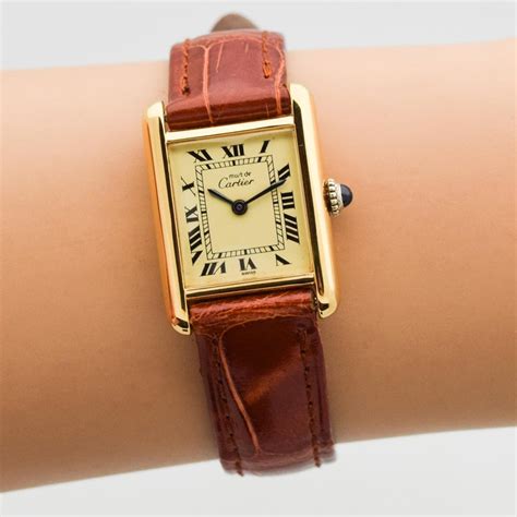 Vintage Cartier Tank Must de Ladies Watch, 1980s at 1stDibs