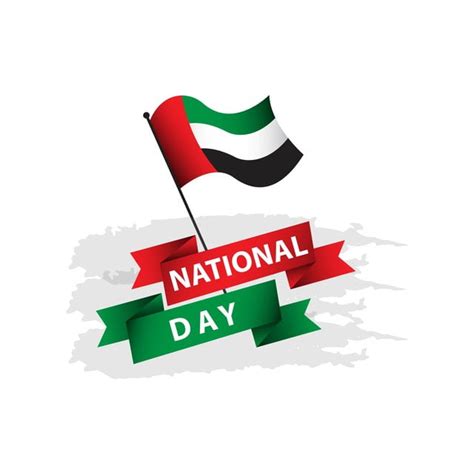 Uae Flag Clipart Hd PNG, Uae National Day Flag Vector Template Design ...