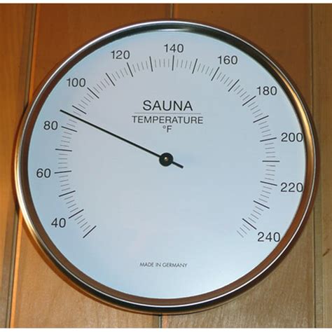 Sauna Thermometer, glass covered, stainless (6" diameter °F) - Walmart.com - Walmart.com