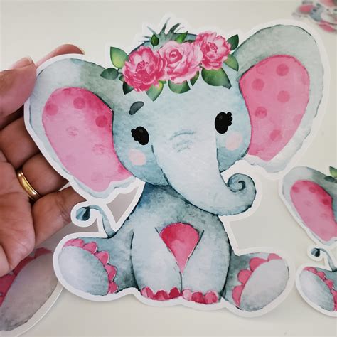 Elephant Baby Shower Girl Decorations Pink Elephant Baby | Etsy UK