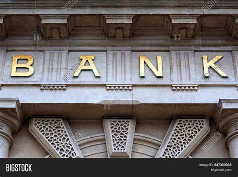 Bank Sign Above Door Image & Photo (Free Trial) | Bigstock