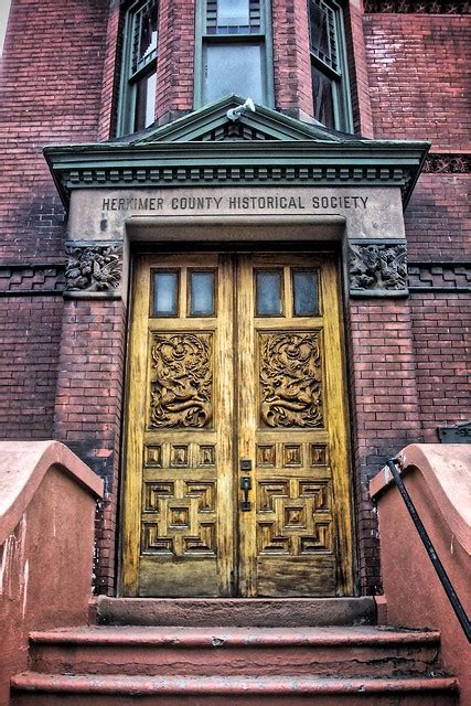 Herkimer New York - Herkimer County HIstorical Society - Carved Wood Door - a photo on Flickriver