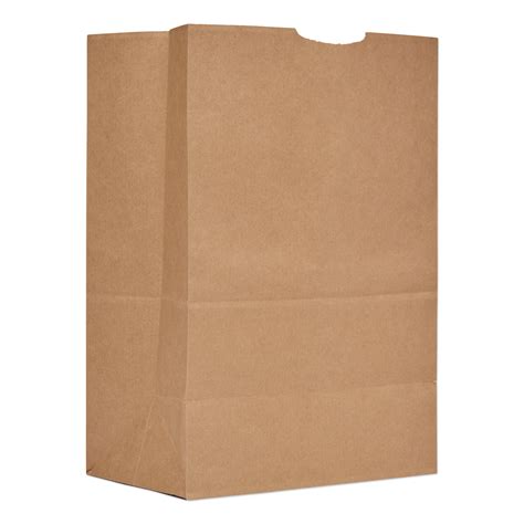 Grocery Paper Bags, #1/6 BBL Size, 12" x 7" x 17", Natural, 500/Bundle - mastersupplyonline