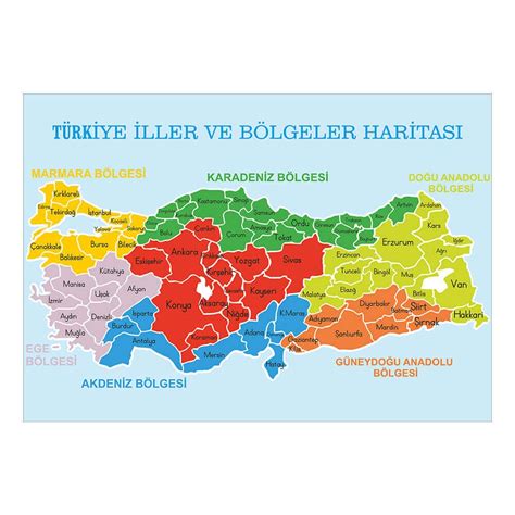 Türkiye Haritası Bölgeler