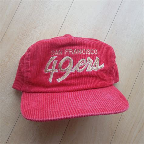 Vintage San Francisco 49ers Corduroy Hat / Throwback NFL