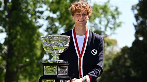 Jannik Sinner celebrates Australian Open title with champion's ...