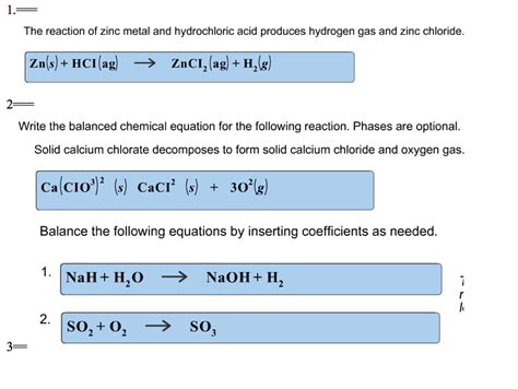 Zinc Plus Hydrochloric Acid Balanced Equation - ScienceHUB